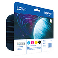 Brother Inktcartridge Brother LC-970VALBP zwart + 3 kleuren