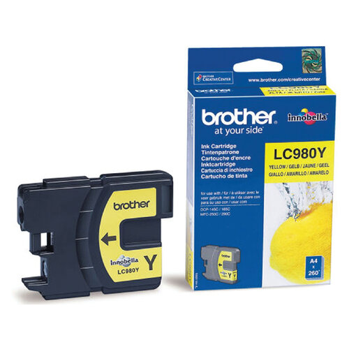 Brother Inktcartridge Brother LC-980Y geel