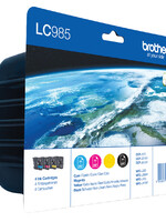Brother Inktcartridge Brother LC-985VALBP zwart + 3 kleuren