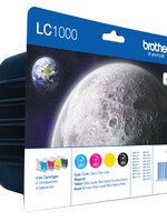 Brother Inktcartridge Brother LC-1000VALBP zwart + 3 kleuren