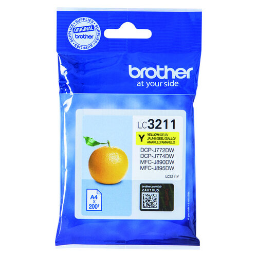 Brother Cartouche d’encre Brother LC-3211 jaune