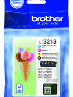 Brother Cartouche d’encre Brother LC-3213 noir + 3 couleurs