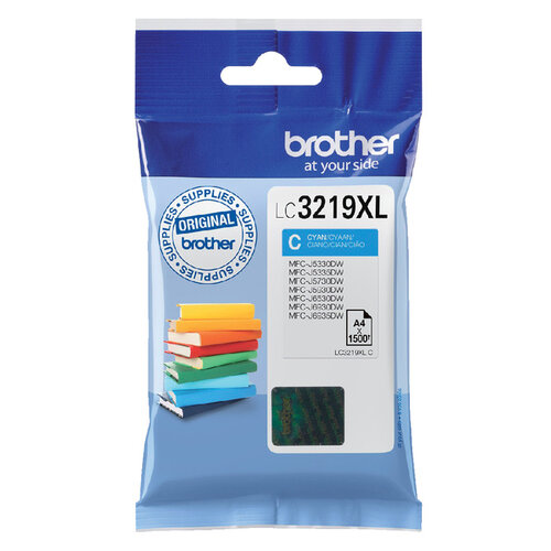 Brother Cartouche d’encre Brother LC-3219XLC bleu HC