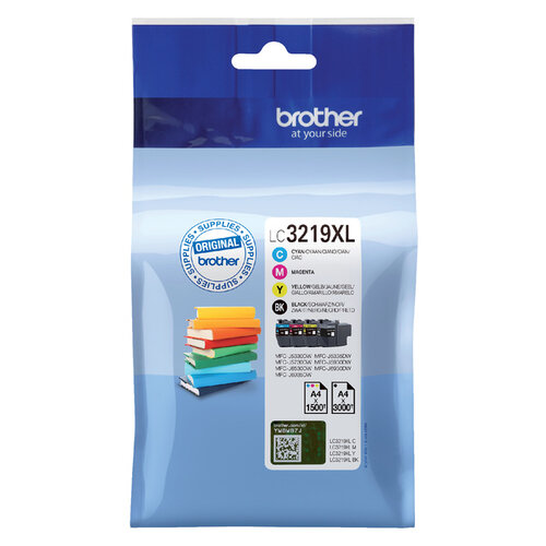 Brother Cartouche d’encre Brother LC-3219 noir+3 couleurs HC