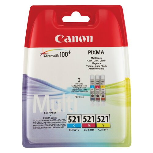 Canon Cartouche d’encre Canon CLI-521 3 couleurs