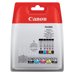 Cartouche d’encre Canon PGI/570+CLI-571 2x noir + 3 couleurs