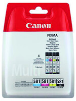 Canon Inktcartridge Canon CLI-581 zwart + 3 kleuren