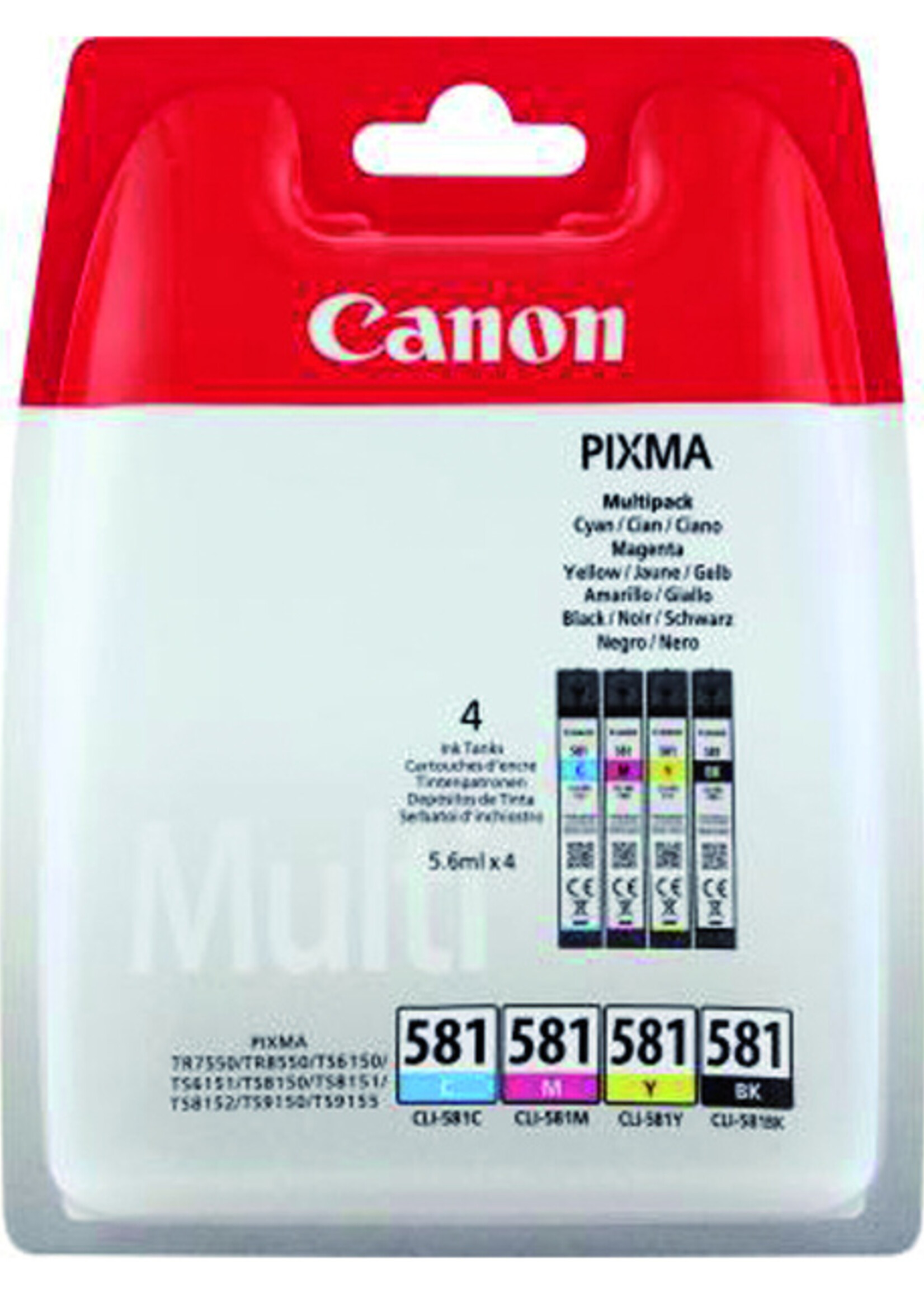 Canon Cartouche d´encre Canon CLI-581 noir + 3 couleurs