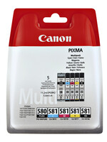 Canon Cartouche d’encre Canon PGI-580+CLI-581 2xnoir + 3couleurs