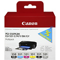 Canon Inktcartridge Canon PGI-550 + CLI-551 zwart + 5 kleuren