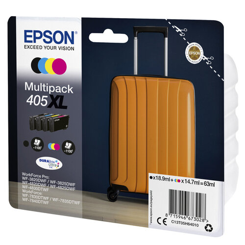 Epson Inktcartridge Epson 405XL zwart + 3 kleuren