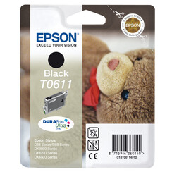 Inktcartridge Epson T0611 zwart