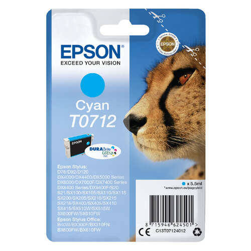 Epson Inktcartridge Epson T0712 blauw