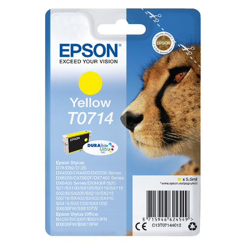 Epson Cartouche d’encre Epson T0714 jaune