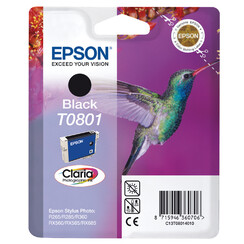 Inktcartridge Epson T0801 zwart