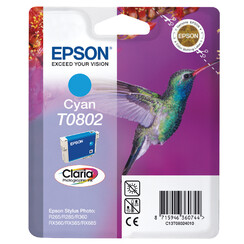 Inktcartridge Epson T0802 blauw