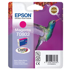 Inktcartridge Epson T0803 rood