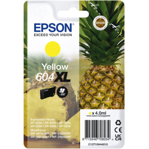 Epson Cartouche d'encre Epson 604XL T10H44 jaune