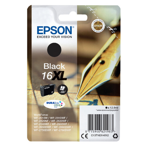Epson Cartouche d’encre Epson 16XL T1631 noir