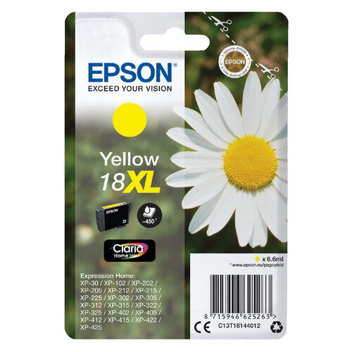 Epson Inktcartridge Epson  18XL T1814 geel HC