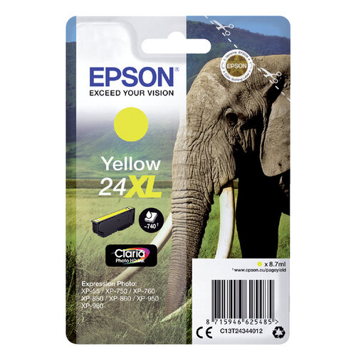 Epson Cartouche d'encre Epson 24XL T2434 jaune HC