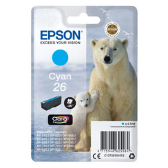 Inktcartridge Epson 26 T2612 blauw