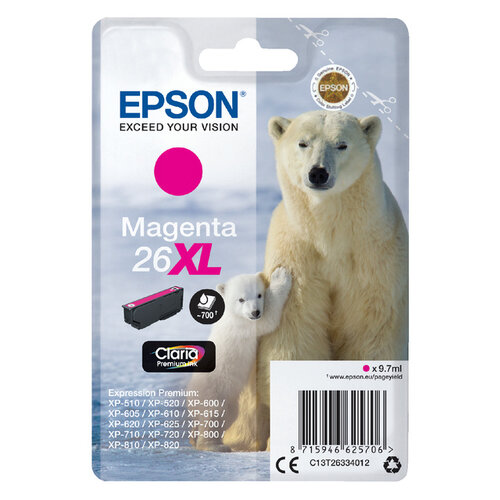 Epson Cartouche d’encre Epson 26XL T2633 rouge