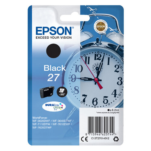 Epson Inktcartridge Epson 27 T2701 zwart