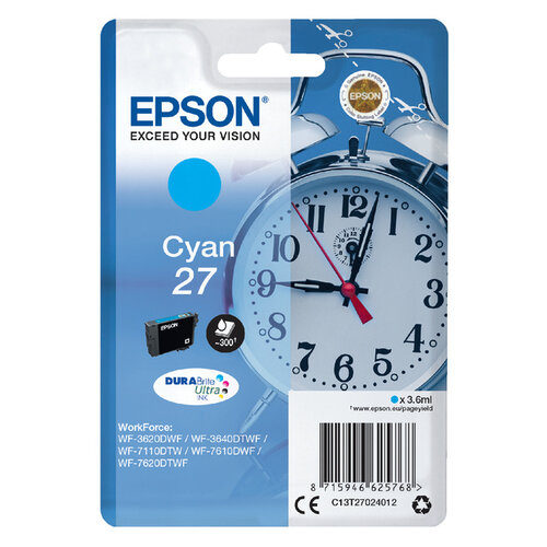 Epson Inktcartridge Epson 27 T2702 blauw