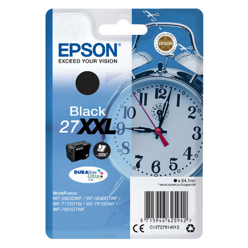 Epson Cartouche d’encre Epson 27XXL T2791 noir