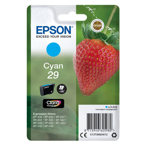 Epson Inktcartridge Epson 29 T2982 blauw