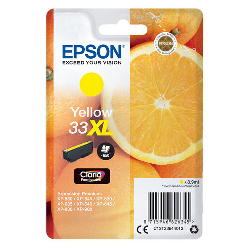 Epson Cartouche d’encre Epson 33XL T3364 jaune