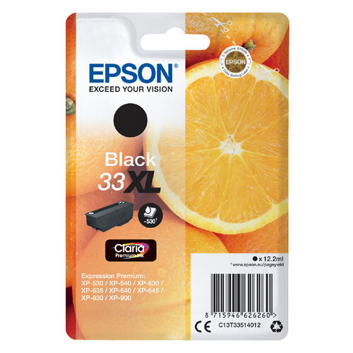 Epson Inktcartridge Epson 33XL T3351 zwart HC
