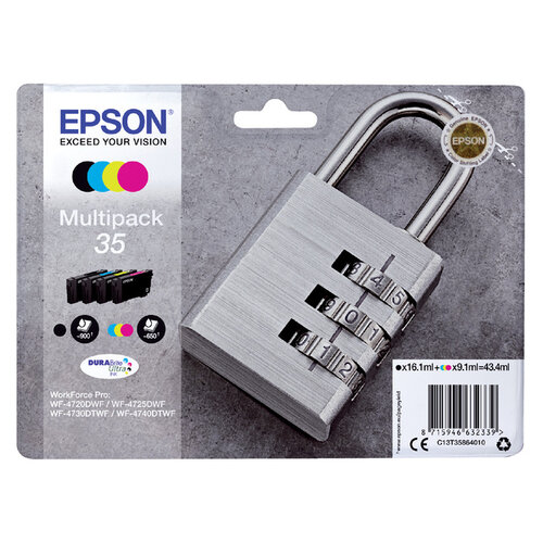 Epson Inktcartridge Epson 35 T3586 zwart + 3 kleuren