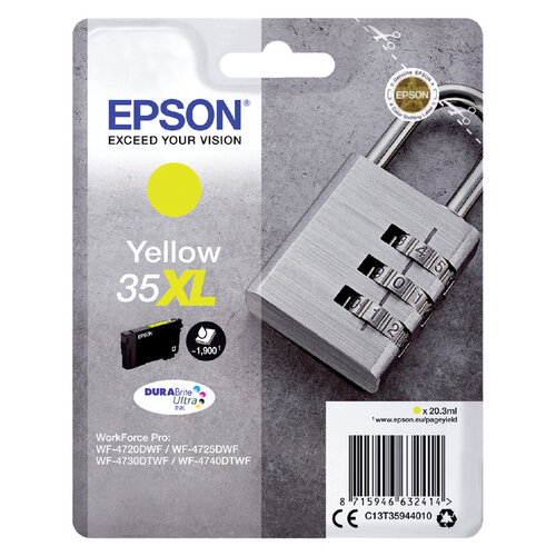 Epson Inktcartridge Epson 35XL T3594 geel HC