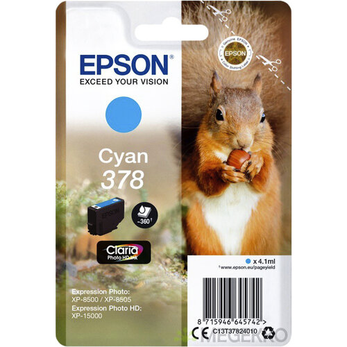 Epson Inktcartridge Epson 378 T3782 blauw