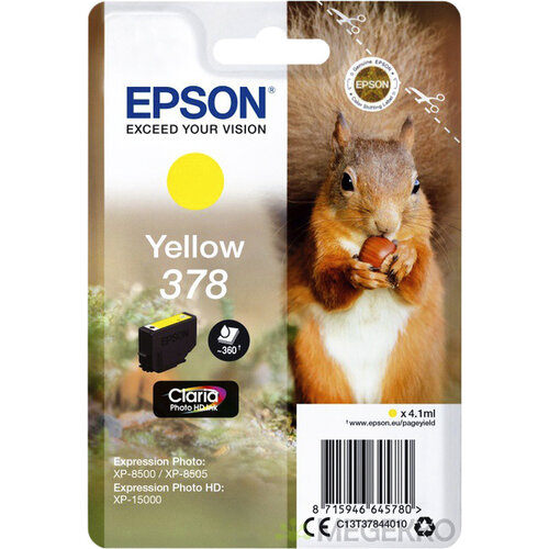 Epson Cartouche d'encre Epson 378 T3784 jaune