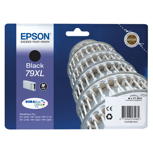 Epson Inktcartridge Epson 79XL T7901 zwart HC