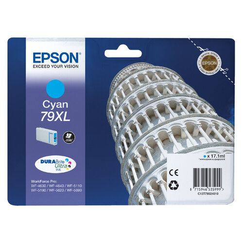 Epson Inktcartridge Epson 79XL T7902 blauw HC