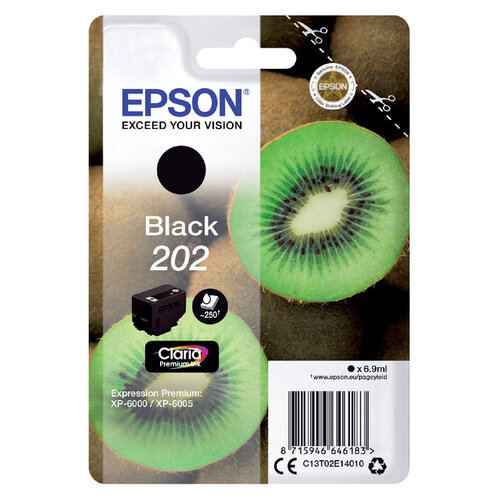 Epson Inktcartridge Epson 202 T02E14 zwart