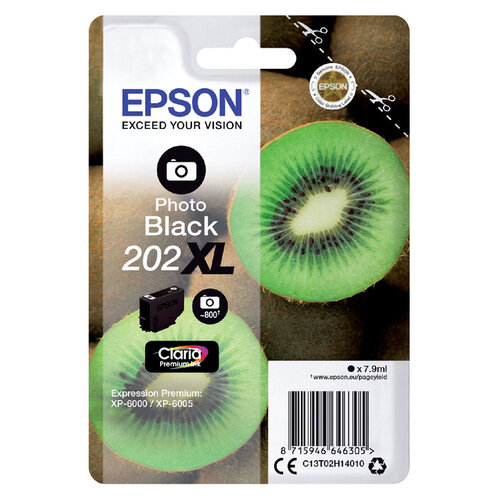 Epson Cartouche d'encre Epson 202XL T02H14 photo noir HC