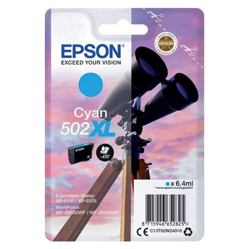Epson Inktcartridge Epson 502XL T02W2 blauw HC