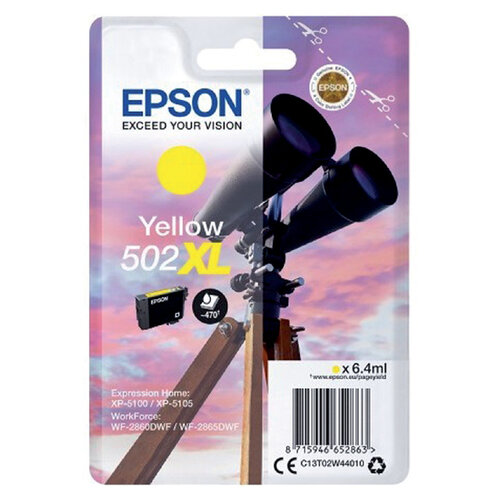 Epson Cartouche d'encre Epson 502XL T02W4 jaune HC
