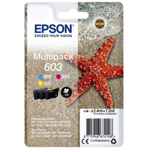 Epson Cartouche d'encre Epson 603 T03U5 3 couleurs