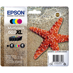 Cartouche d'encre Epson 603XL T03A6 noir + 3 couleurs