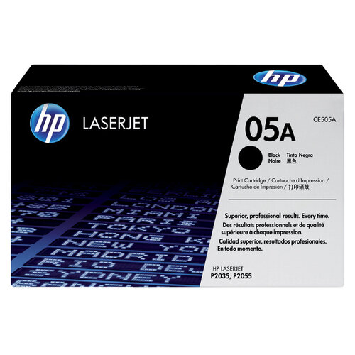 HP Tonercartridge HP CE505A 05A zwart