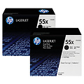 HP Tonercartridge HP CE255XD 55X zwart 2x HC