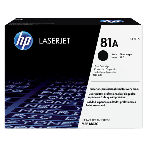 HP Tonercartridge HP CF281A 81A zwart