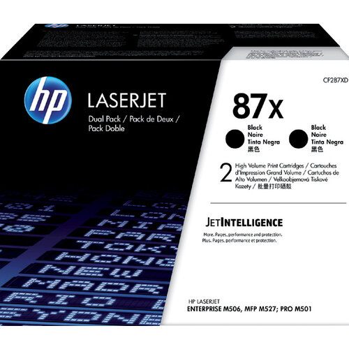 HP Tonercartridge HP CF287XD 87X zwart 2x HC