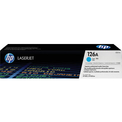 Cartouche toner HP CE311A 126A bleu